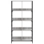 Estantería de madera de ingeniería gris Sonoma 78,5x33x153 cm de , Librerías y estanterías - Ref: Foro24-835257, Precio: 78,3...