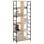 Engineered wood oak Sonoma bookshelf 78.5x33x188.5 cm by , Bookcases and shelves - Ref: Foro24-835260, Price: 99,93 €, Discou...