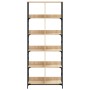 Engineered wood oak Sonoma bookshelf 78.5x33x188.5 cm by , Bookcases and shelves - Ref: Foro24-835260, Price: 99,93 €, Discou...