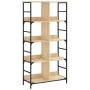 Estantería de madera de ingeniería roble Sonoma 78,5x33x153 cm de , Librerías y estanterías - Ref: Foro24-835255, Precio: 79,...