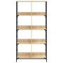 Estantería de madera de ingeniería roble Sonoma 78,5x33x153 cm de , Librerías y estanterías - Ref: Foro24-835255, Precio: 79,...