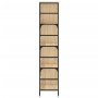 Estantería de madera de ingeniería roble Sonoma 78,5x33x153 cm de , Librerías y estanterías - Ref: Foro24-835255, Precio: 79,...