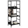 Estantería de madera de ingeniería negra 50x33x117,5 cm de , Librerías y estanterías - Ref: Foro24-835269, Precio: 50,37 €, D...