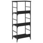 Regal aus schwarzem Holzwerkstoff 50x33x117,5 cm von , Bücherregale und Regale - Ref: Foro24-835269, Preis: 53,24 €, Rabatt: %