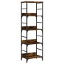 Engineered wood bookshelf in smoked oak, 50x33x153 cm by , Bookcases and shelves - Ref: Foro24-835276, Price: 65,57 €, Discou...