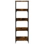 Engineered wood bookshelf in smoked oak, 50x33x153 cm by , Bookcases and shelves - Ref: Foro24-835276, Price: 65,57 €, Discou...