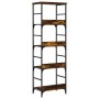 Engineered wood bookshelf in smoked oak, 50x33x153 cm by , Bookcases and shelves - Ref: Foro24-835276, Price: 65,57 €, Discou...