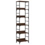 Regal aus brauner Eiche 50x33x188,5 cm von , Bücherregale und Regale - Ref: Foro24-835283, Preis: 79,99 €, Rabatt: %