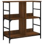 Engineered wood brown oak bookshelf 78.5x33x82 cm by , Bookcases and shelves - Ref: Foro24-835248, Price: 51,99 €, Discount: %