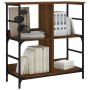 Engineered wood brown oak bookshelf 78.5x33x82 cm by , Bookcases and shelves - Ref: Foro24-835248, Price: 51,99 €, Discount: %