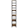 Engineered smoked oak wood bookshelf 50x33x188.5 cm by , Bookcases and shelves - Ref: Foro24-835281, Price: 75,29 €, Discount: %