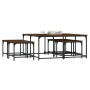 Stapelbare Couchtische, 5-teiliges Set aus Eichenholz in brauner Farbe. von , Couchtisch - Ref: Foro24-835338, Preis: 80,99 €...