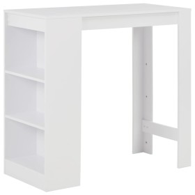 Tall kitchen table with white shelving 110x50x103 cm by , Kitchen and dining tables - Ref: Foro24-280211, Price: 97,89 €, Dis...