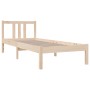 Estructura de cama madera maciza 75x190 cm de , Camas y somieres - Ref: Foro24-814844, Precio: 83,19 €, Descuento: %