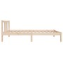 Estructura de cama madera maciza 75x190 cm de , Camas y somieres - Ref: Foro24-814844, Precio: 83,19 €, Descuento: %