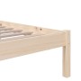 Estructura de cama madera maciza 75x190 cm de , Camas y somieres - Ref: Foro24-814844, Precio: 83,19 €, Descuento: %