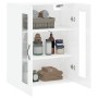 Engineered wood glossy white wall-mounted cabinet 69.5x34x90 cm by , Sideboards - Ref: Foro24-834988, Price: 97,43 €, Discoun...