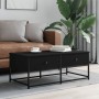 Engineered wood black coffee table 100x51x40 cm by , Coffee table - Ref: Foro24-833970, Price: 62,68 €, Discount: %