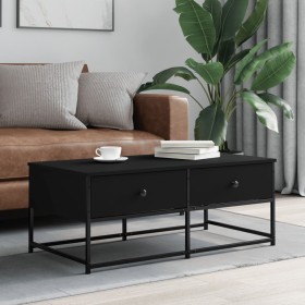 Engineered wood black coffee table 100x51x40 cm by , Coffee table - Ref: Foro24-833970, Price: 63,99 €, Discount: %