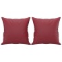 Set Sofas mit Kissen 3 Stück Kunstleder rot rot von , Sofas - Ref: Foro24-3201376, Preis: 563,13 €, Rabatt: %