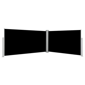 Toldo lateral retráctil negro 160x600 cm de vidaXL, Sombrillas - Ref: Foro24-42178, Precio: 67,52 €, Descuento: %