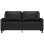 2-seater black synthetic leather sofa, 140 cm by , Sofas - Ref: Foro24-359137, Price: 241,06 €, Discount: %