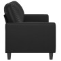 2-seater black synthetic leather sofa, 140 cm by , Sofas - Ref: Foro24-359137, Price: 241,06 €, Discount: %