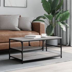 Gray Sonoma plywood coffee table 90x49x40 cm by , Coffee table - Ref: Foro24-835312, Price: 40,99 €, Discount: %