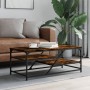 Smoked oak engineered wood coffee table 100x49x40 cm by , Coffee table - Ref: Foro24-835346, Price: 43,31 €, Discount: %