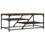 Smoked oak engineered wood coffee table 100x49x40 cm by , Coffee table - Ref: Foro24-835346, Price: 43,31 €, Discount: %