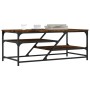 Smoked oak engineered wood coffee table 100x49x40 cm by , Coffee table - Ref: Foro24-835346, Price: 43,31 €, Discount: %