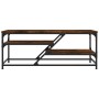 Mesa de centro madera de ingeniería roble ahumado 100x49x40 cm de , Mesas de centro - Ref: Foro24-835346, Precio: 42,39 €, De...