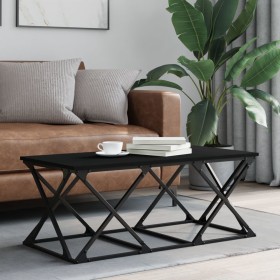 Black plywood coffee table 100x49x40 cm by , Coffee table - Ref: Foro24-835359, Price: 53,52 €, Discount: %