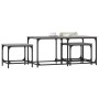 Stackable coffee tables set of 3, engineered wood, Sonoma gray. by , Coffee table - Ref: Foro24-835392, Price: 59,70 €, Disco...