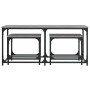 Stackable coffee tables set of 3, engineered wood, Sonoma gray. by , Coffee table - Ref: Foro24-835392, Price: 59,70 €, Disco...