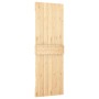 Puerta corredera con herrajes madera maciza de pino 70x210 cm de , Puertas - Ref: Foro24-3203136, Precio: 192,78 €, Descuento: %