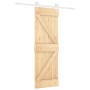 Sliding door with solid pine wood fittings 70x210 cm by , Doors - Ref: Foro24-3203211, Price: 192,93 €, Discount: %