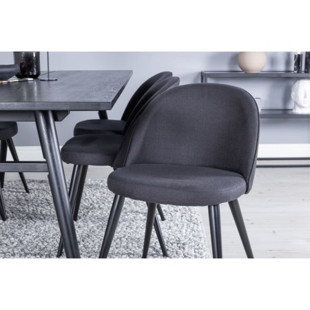 Venture Home Sillas de comedor 2 uds Velvet poliéster negro de , Sillas de comedor - Ref: Foro24-444722, Precio: 155,99 €, De...