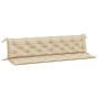 Cojines de banco de jardín 2 uds tela Oxford beige 200x50x7 cm de , Cojines para sillas y sofás - Ref: Foro24-315043, Precio:...