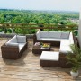 Garden furniture set 10 pieces and brown synthetic rattan cushions by vidaXL, Garden sets - Ref: Foro24-41875, Price: 1,00 €,...