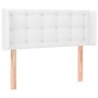 White synthetic leather headboard 83x16x78/88 cm by , Headboards and footboards - Ref: Foro24-3118841, Price: 49,95 €, Discou...