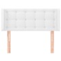 White synthetic leather headboard 83x16x78/88 cm by , Headboards and footboards - Ref: Foro24-3118841, Price: 49,95 €, Discou...