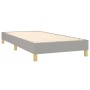 Box spring bed with light gray fabric mattress 80x200 cm by , Beds and slatted bases - Ref: Foro24-3126997, Price: 287,58 €, ...