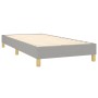 Cama box spring con colchón tela gris claro 80x200 cm de , Camas y somieres - Ref: Foro24-3130465, Precio: 295,74 €, Descuent...