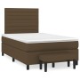 Cama box spring con colchón tela marrón oscuro 120x200 cm de , Camas y somieres - Ref: Foro24-3136664, Precio: 466,58 €, Desc...