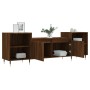 Oak brown plywood TV cabinet 160x35x55 cm by , TV Furniture - Ref: Foro24-831339, Price: 94,45 €, Discount: %