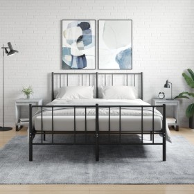 Mesitas noche 2 uds madera ingeniería gris hormigón 40x35x50 cm de , Mesitas de noche - Ref: Foro24-830741, Precio: 53,72 €, ...