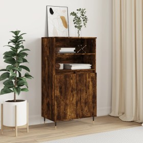 Tall smoked oak plywood sideboard 60x36x110 cm by , Sideboards - Ref: Foro24-831481, Price: 78,99 €, Discount: %