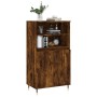 Tall smoked oak plywood sideboard 60x36x110 cm by , Sideboards - Ref: Foro24-831481, Price: 78,80 €, Discount: %