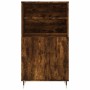 Tall smoked oak plywood sideboard 60x36x110 cm by , Sideboards - Ref: Foro24-831481, Price: 78,80 €, Discount: %